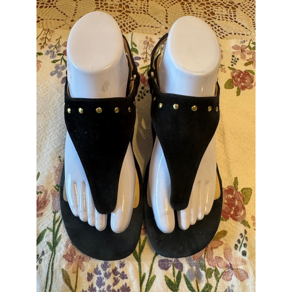 Bettye Muller Concept Black Sandals Size 8 - Picture 1 of 11